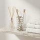 Spring Style Toothbrush & Makeup Brush Holder – Stainless Steel Minimalist Bathroom and Vanity Organizer