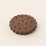 Wooden Biscuit Coaster – Cute Cookie Shape Desk Pad, Housewarming or Birthday Gift