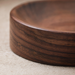 Solid Wood Incense Holder – Round Ash Catcher Tray for Sticks, Zen Home Decor