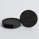 Wood Grain Leather Coasters – Stackable Round Set of 6 with Holder for Coffee Table