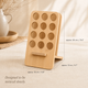 Bamboo Essential Oil Rack – 12 Bottle Display Stand Desk Organizer Natural Wood