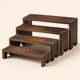 Stackable Wooden Riser Stand Set – Tiered Display for Vendor Events Cupcakes and Decor