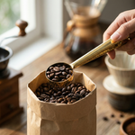 2-in-1 Stainless Steel Coffee Scoop with Bag Sealing Clip – Measuring Spoon for Coffee Storage