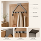 Triangular Door Hook Rack – Over Door Hanger No Drill Coat Hat Bag Organizer