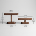 Watch Display Stand – Freestanding T-Bar Organizer for Desk Dresser Nightstand Walnut Wood