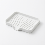 Silicone Soap Tray with Drain Spout – Self-Draining Dish for Kitchen and Bathroom Countertops