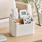 Remote Control Organizer Box – Multi-Compartment Desktop Storage Holder, Living Room