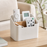 Boîte de rangement pour télécommandes – Organiseur de bureau multi-compartiments, salon