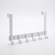 Over-Door Metal Hook Rack – No-Drill Storage Rack for Coats, Bags & Towels