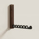 Wall Mounted Clothes Drying Rack – Collapsible Wood Hanger Organizer for Laundry Room Bedroom