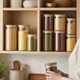 Glass Storage Jar with Wood Lid – Airtight Kitchen Canister for Tea Coffee Sugar