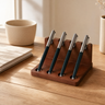 Pot à Crayons en Bois – Organiseur de Bureau Minimaliste pour Stylos et Stylets