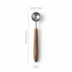 Stainless Steel Coffee Scoop - Wooden Handle Measuring Spoon for Coffee Beans