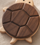 Turtle Wood Coaster – Black Walnut Drink Mat Table Protector Desk Decor Gift