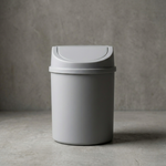 Mini Desk Trash Can – Swing Lid Waste Bin for Bedroom, Bathroom & Desktop