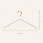 Clothes Hangers Set of 10 – Plastic Body Gold Hook Closet Organizer Coat Hanger