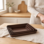 Rectangular Plastic Storage Tray – Kitchen Organizer Serving Plate Desk Decor