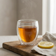 Double Wall Glass Coffee Mug – Heat Resistant Borosilicate Cup for Hot and Cold Drinks