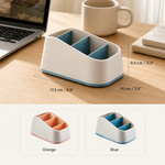 Remote Control Holder – 4 Compartment Desktop Storage Box Stationery Organizer