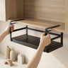 Étagère de rangement sous armoire – Étagère à épices extensible suspendue en acier inoxydable