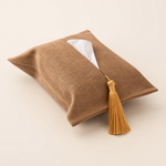 Fabric Tissue Box Cover – Tassel Detail, Living Room Desk Car Organizer, Minimalist Home