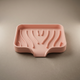 Silicone Soap Tray with Drain Spout – Self-Draining Dish for Kitchen and Bathroom Countertops