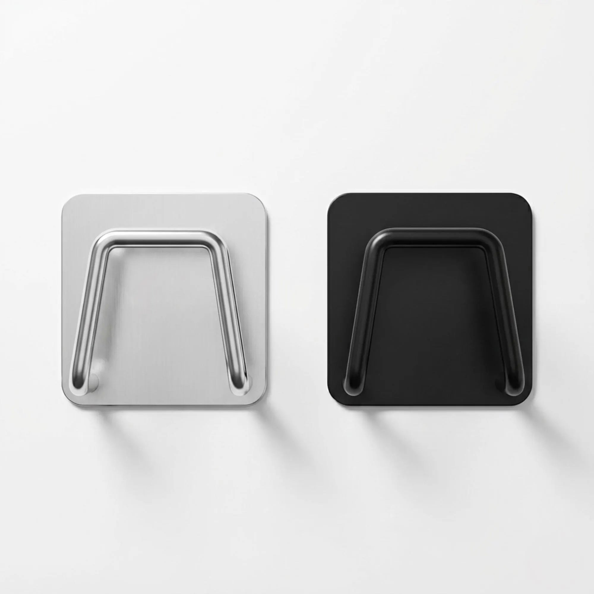 Adhesive Kitchen Hooks – Space Saving Stainless Steel Holder for Sponges, Cutting Boards & Cabinet Doors