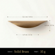 Solid Brass Gold Drawer Handle – Minimalist Crescent Pull for Kitchen Bedroom Wardrobe Cabinet Hardware