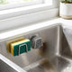Adhesive Kitchen Hooks – Space Saving Stainless Steel Holder for Sponges, Cutting Boards & Cabinet Doors