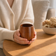 Wooden Tea Cup – Handcrafted Natural Wood Cup for Tea Coffee Minimalist Kitchen