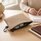 Canvas Zipper Pouch – Document Organizer Bag for Office School Travel Storage