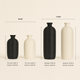 Minimalist Vase – Nordic Style Matte Plastic Home Decor, Modern Living Room Accent