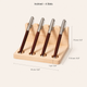 Wooden Pen Stand Desk Organizer – Minimalist Office Storage for Pens and Stylus