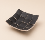 Woven PU Leather Storage Tray – Decorative Catchall for Keys Jewelry Vanity Desk