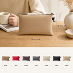 Canvas Zipper Pouch – Document Organizer Bag for Office School Travel Storage