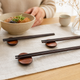 Wooden Chopstick Rest Set – Bamboo Utensil Holder Japanese Table Decor, Set of 5
