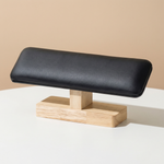 Watch and Bracelet Display Stand – Padded Bar with Wood Base for Dresser Jewellery Storage