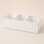 Woven Storage Basket – Toilet Tank Organizer, Bathroom Countertop Tray
