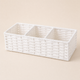 Woven Storage Basket – Toilet Tank Organizer, Bathroom Countertop Tray