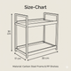 2 Tier Countertop Organizer Rack – Steel Storage Shelf for Bathroom, Kitchen Spices & Toiletries