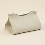 Leather Tissue Holder – Compact Napkin Dispenser for Coffee Table Desk Bathroom Car Storage