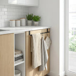 Stainless Steel Over Cabinet Towel Rack – Kitchen & Bathroom Organizer