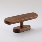 Watch Display Stand – Freestanding T-Bar Organizer for Desk Dresser Nightstand Walnut Wood