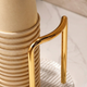 Gold Luxury Paper Cup Dispenser – Acrylic Cup Holder for Kitchen, Office & Coffee Stations
