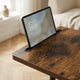 Sofa Side Table – Height Adjustable, 360° Rotating Tabletop, C-Shaped End Table for Bed or Couch