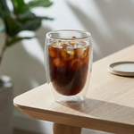 Double Wall Glass Coffee Mug – Heat Resistant Borosilicate Cup for Hot and Cold Drinks