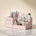 Compact Cosmetic Storage Box - Multi-Purpose Desk & Makeup, bathroom counter Organizer, bedroom vanity storage