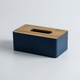 Bamboo Lid Tissue Box Cover – Modern Tissue Holder for Bathroom, Vanity, Living Room & Desk