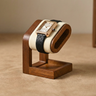 Wooden Watch Display Stand with Jewelry & Ring Tray – Single and Double Watch Holder