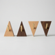 Modern Wooden Wall Hook – Self Adhesive Storage Hook with Angled Brass Peg for Home